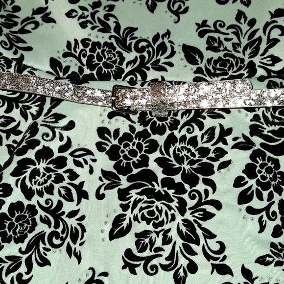 Knitworks fancy, mint/black dress size 7 - Picture 3 of 3